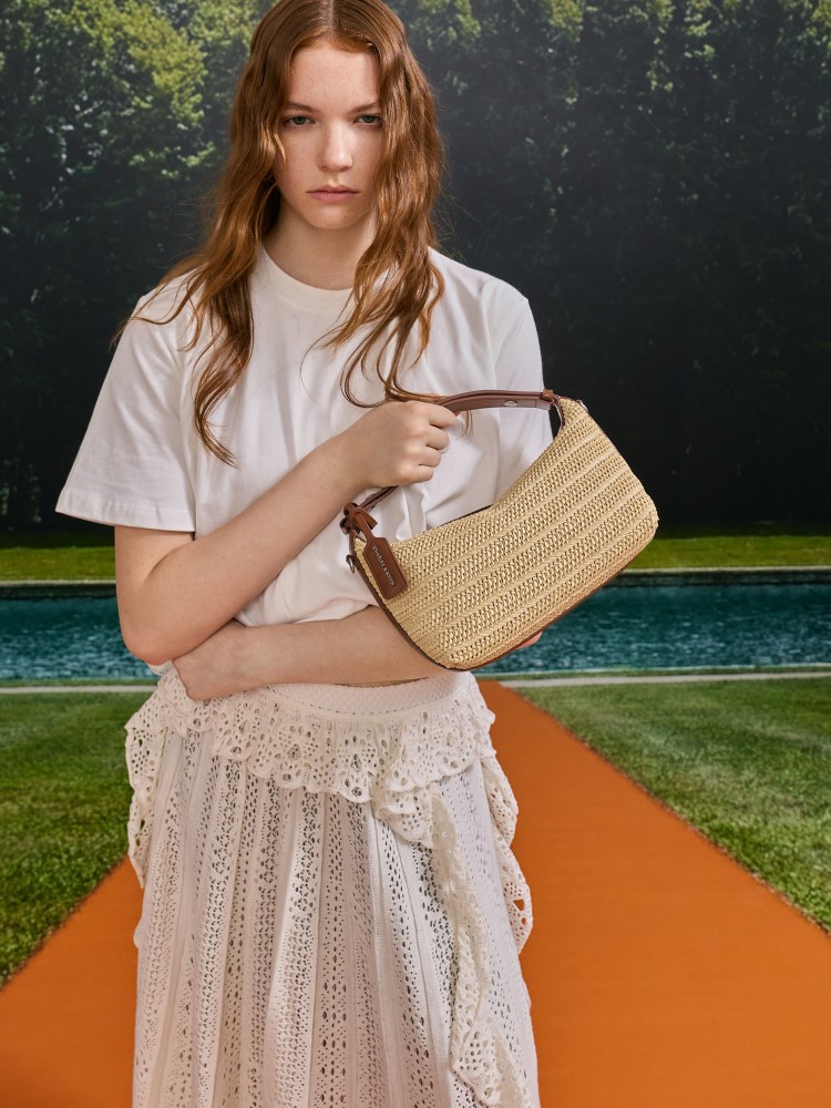 Sand Lumi Faux Suede & Faux Shearling Mules - CHARLES & KEITH