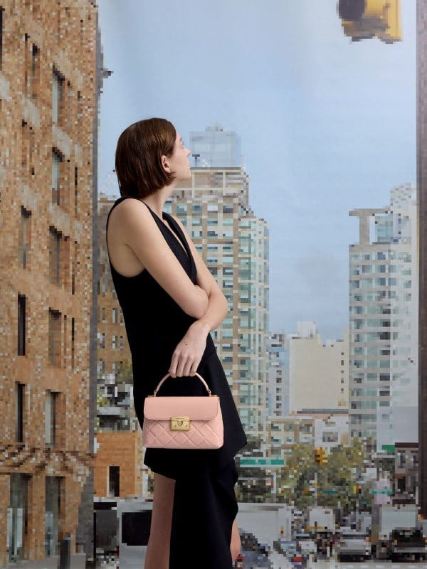 Ivette Woven Tote Bag - Chocolate - CHARLES & KEITH