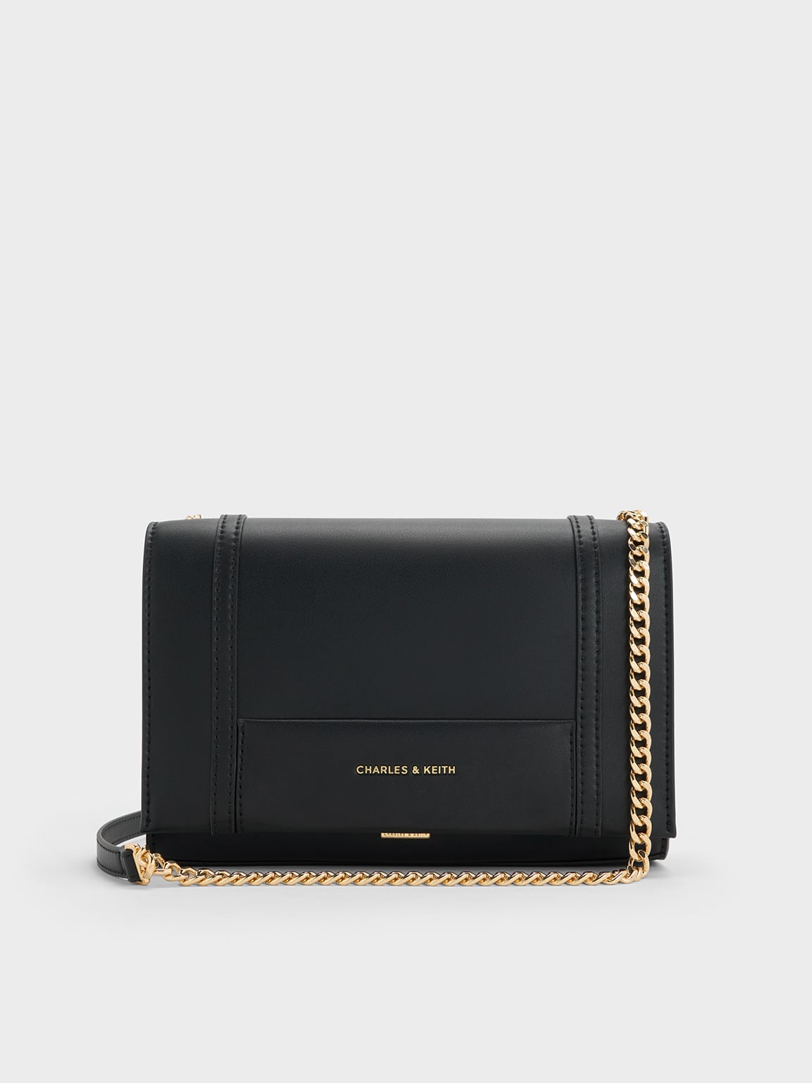 ♡CHARLES &amp; KEITH♡ Midori Geometric Shoulder Bag - Oat - CHARLES & KEITH IN