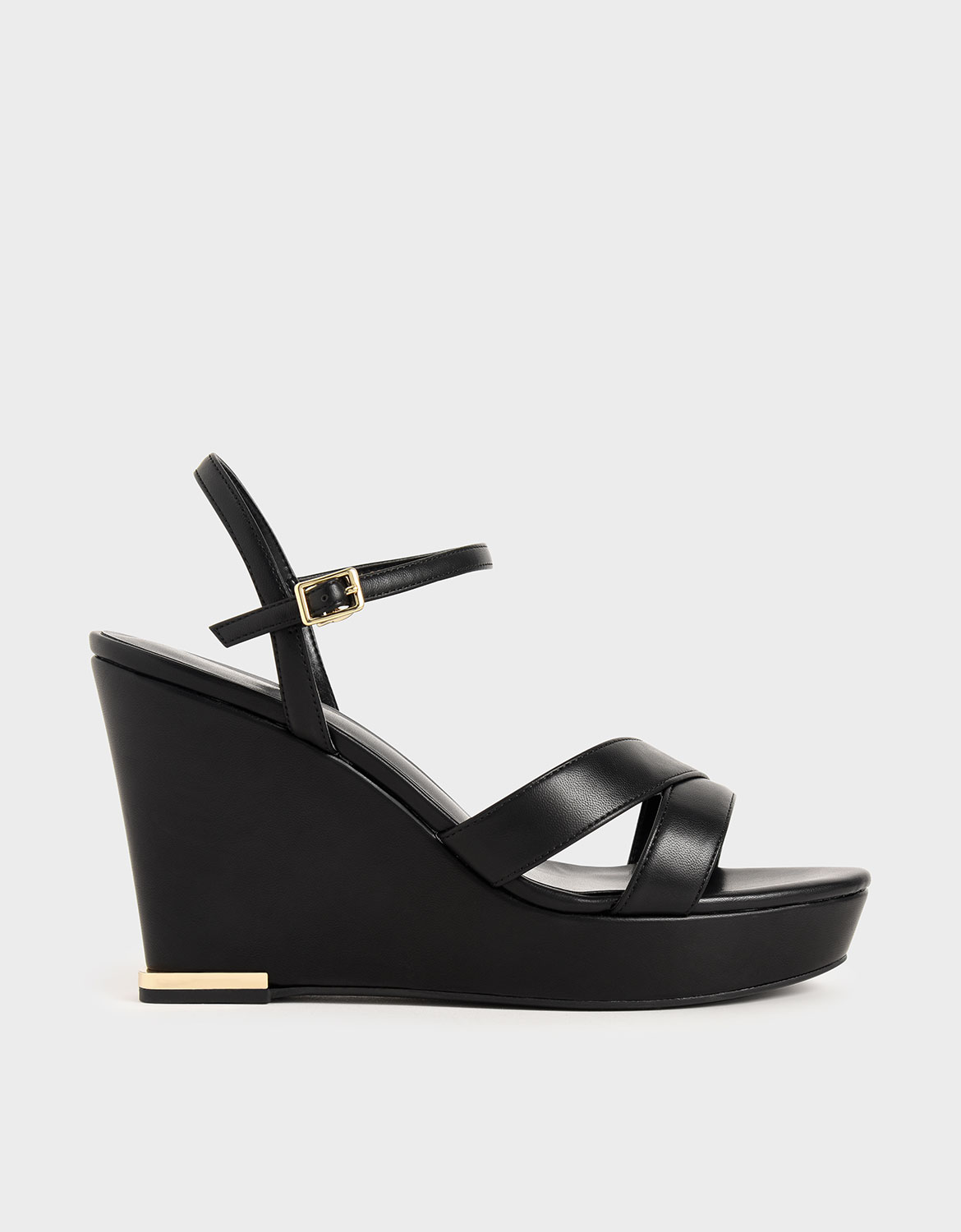 Black wedge sandals 90s deals