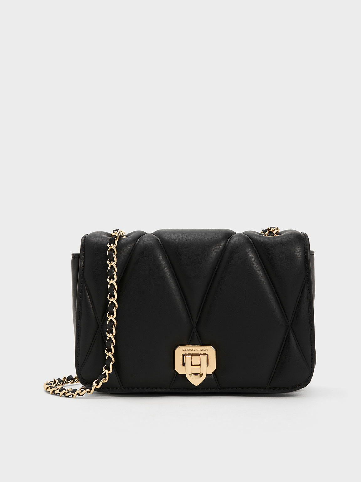 Quilted shoulder bag - Black - Ladies | H&M IN