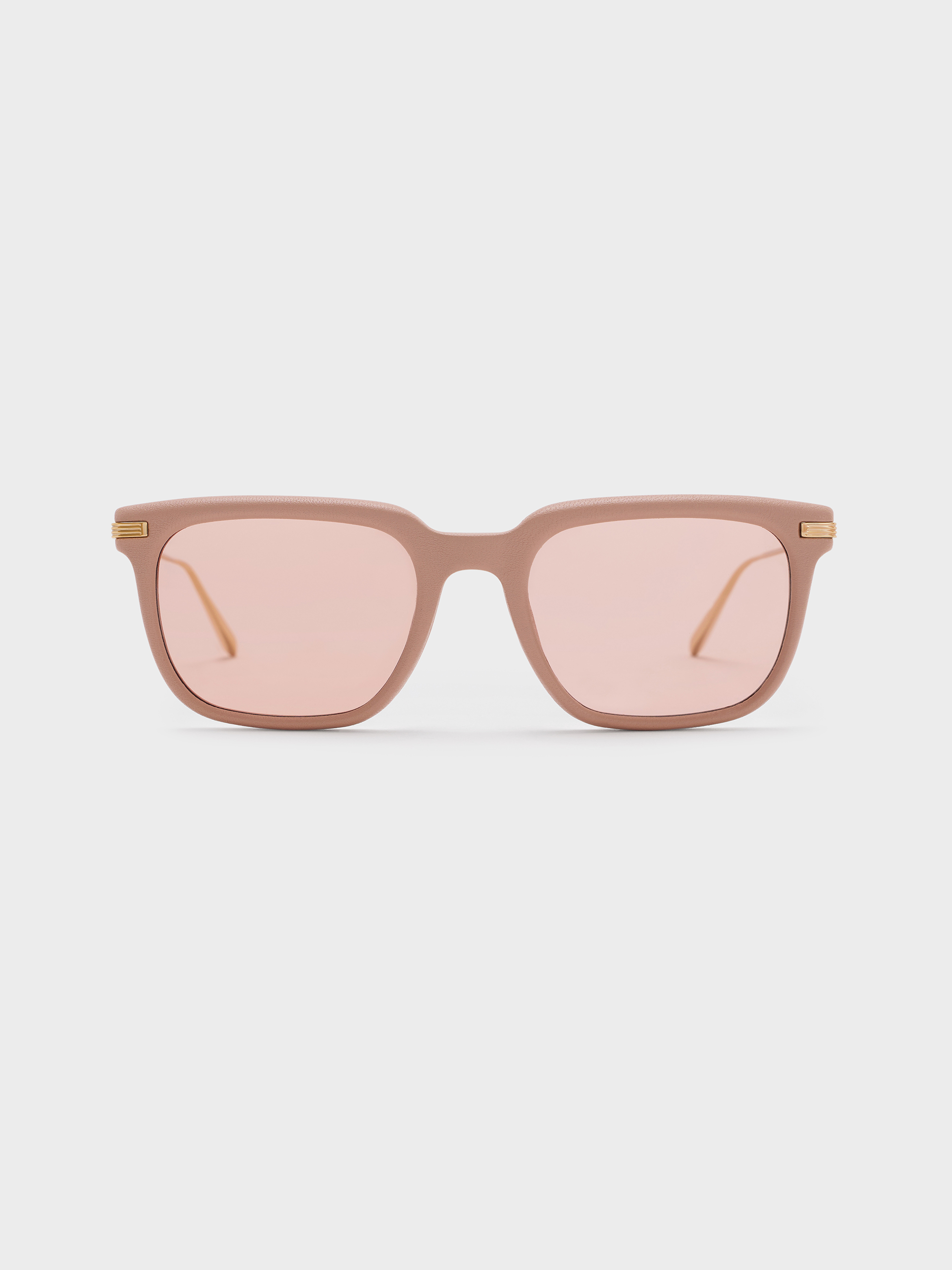 Aura Rectangular Sunglasses - Pink - CHARLES & KEITH IN