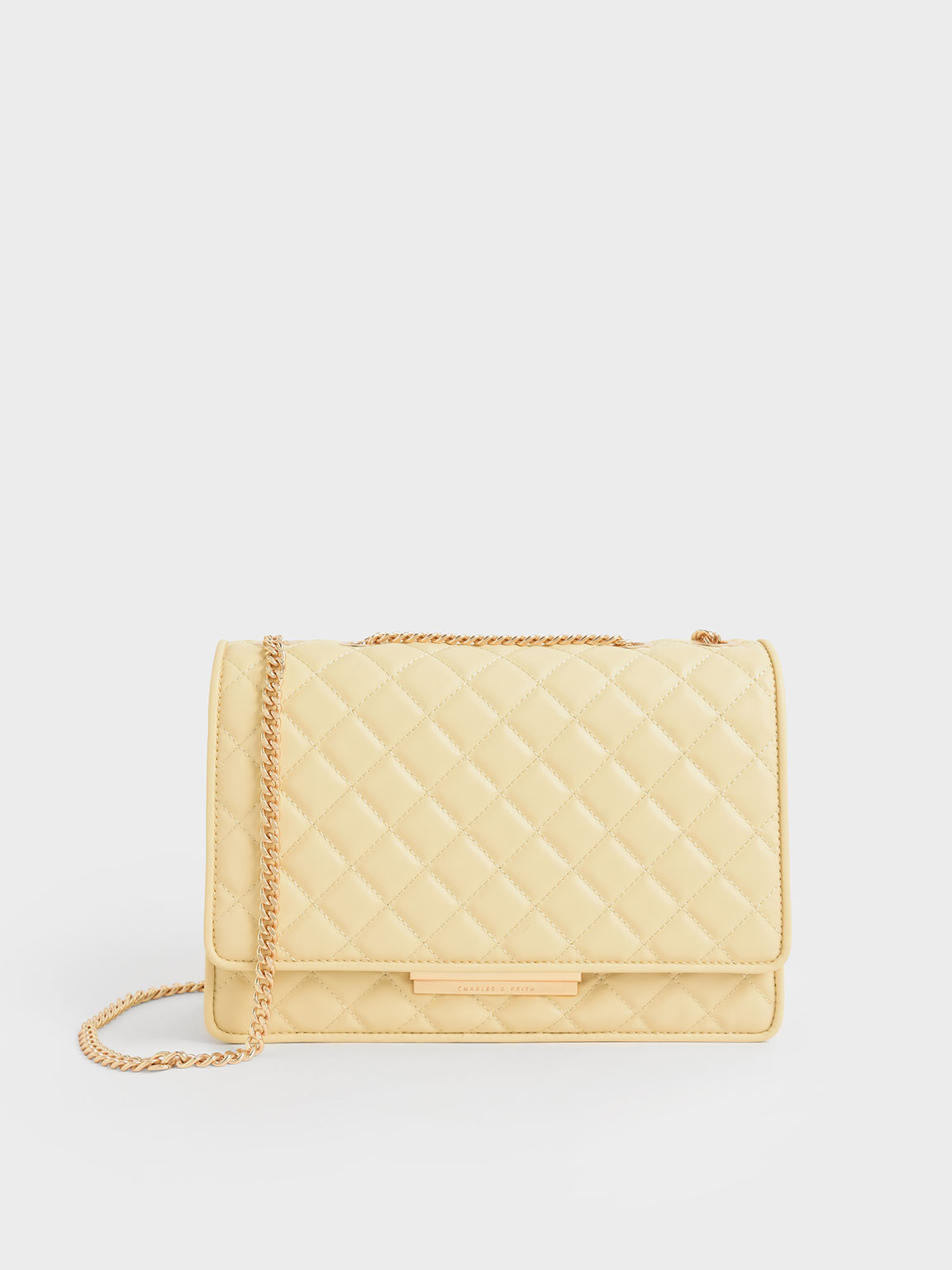 Charles and keith quilted chain shoulder bag online