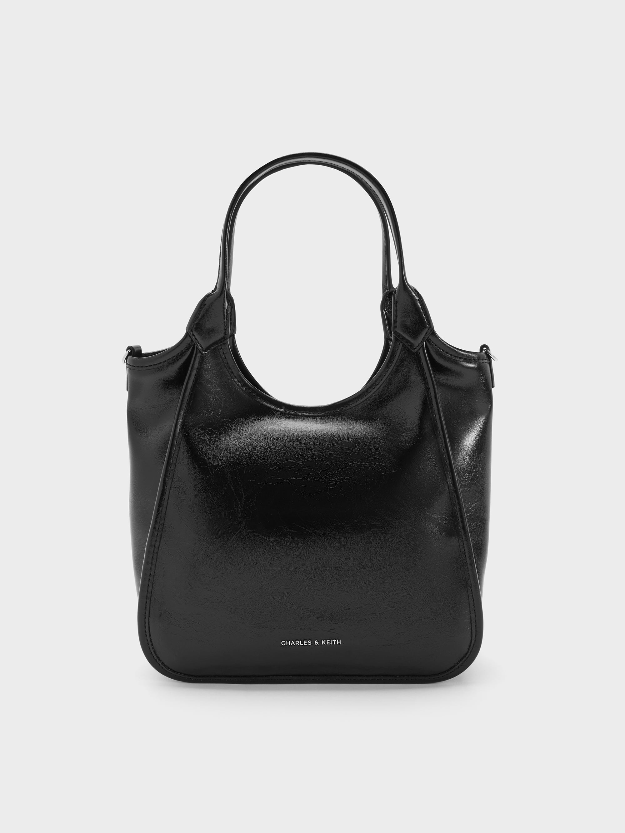 CHARLES & KEITH Sianna ミニシアンナ トートバッグ Mini Sianna Tote Bag - Noir - CHARLES & KEITH IN