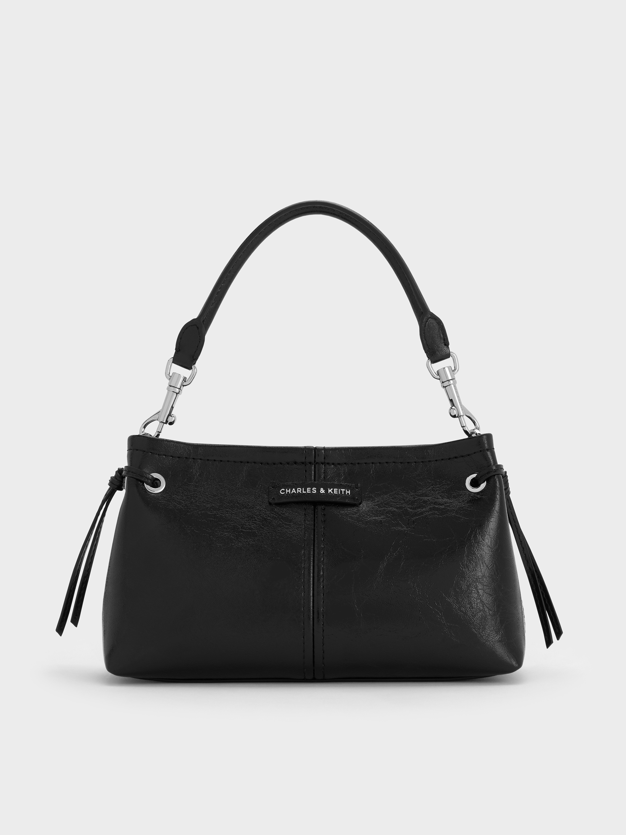 Noane Top Handle Bag - Noir - CHARLES & KEITH IN