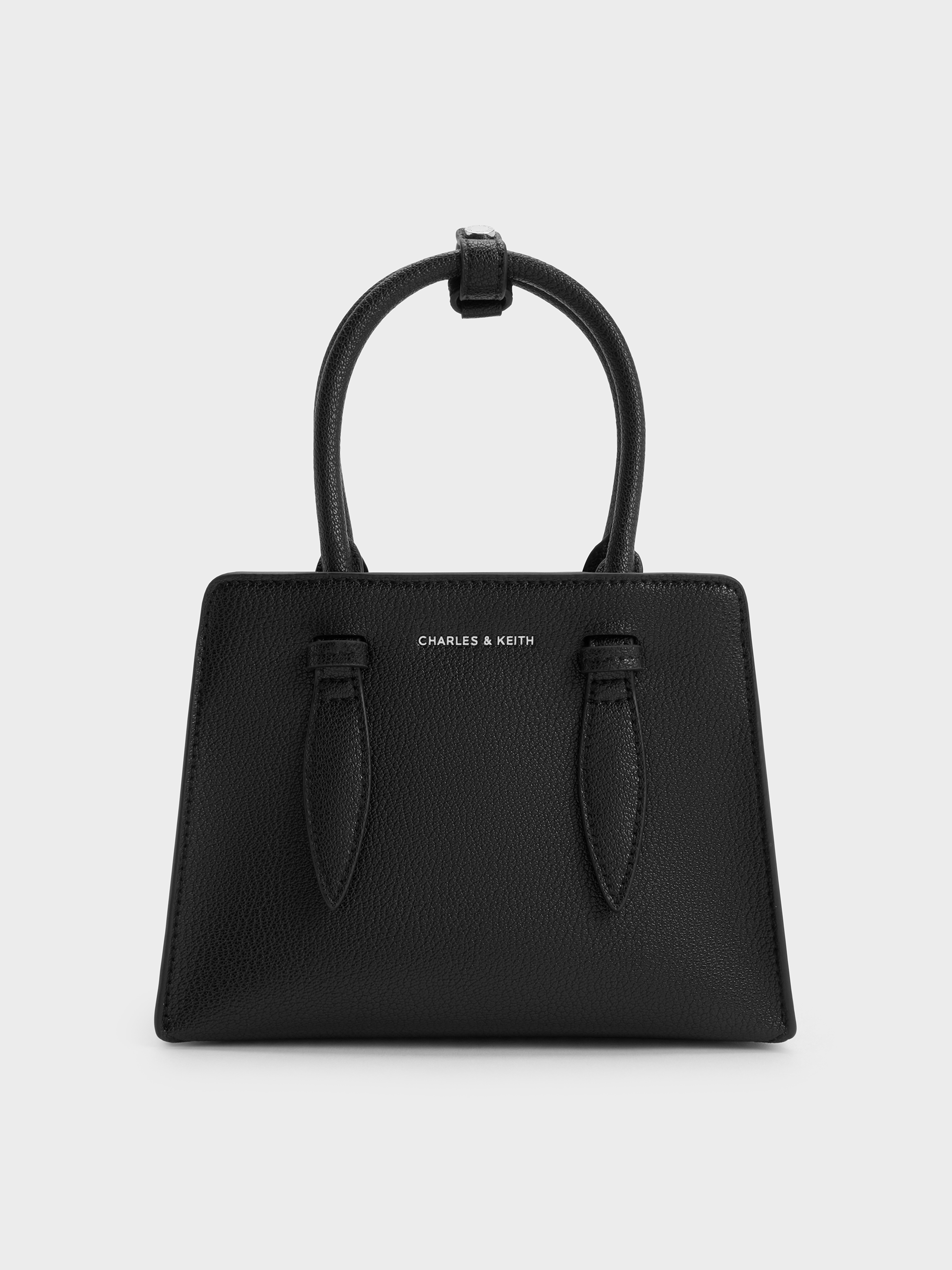 Allyn Structured Trapeze Tote Bag - Noir - CHARLES & KEITH IN