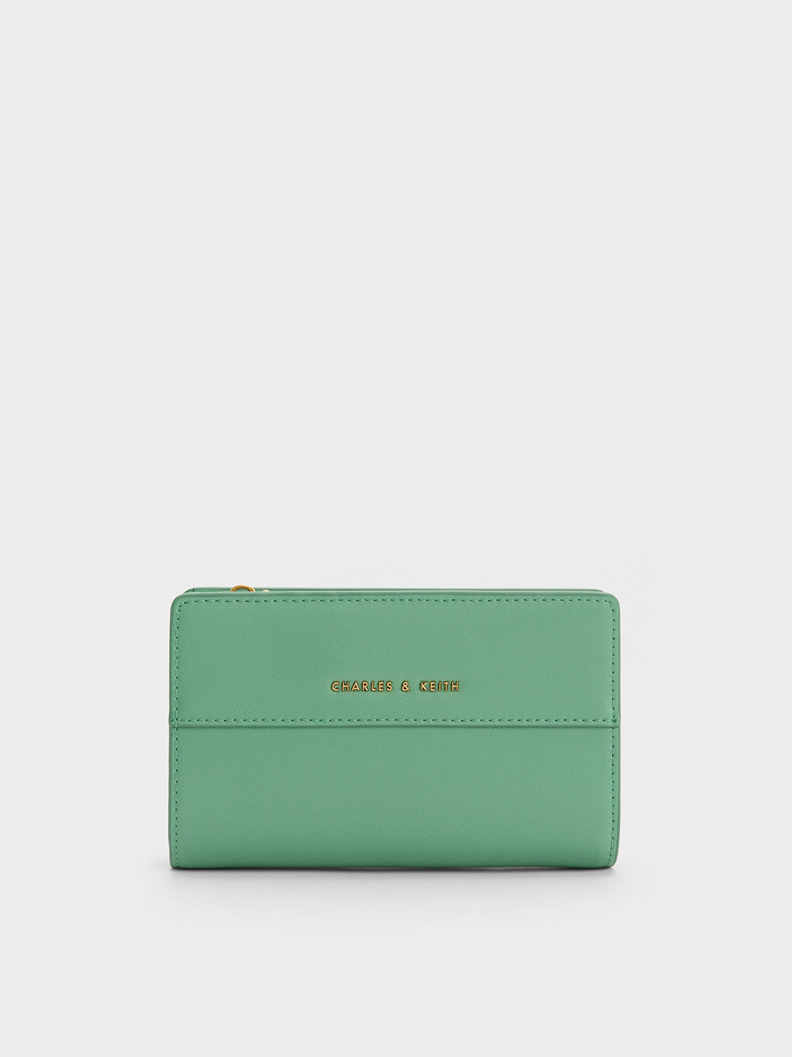 Green Snap Button Small Wallet CHARLES KEITH IN