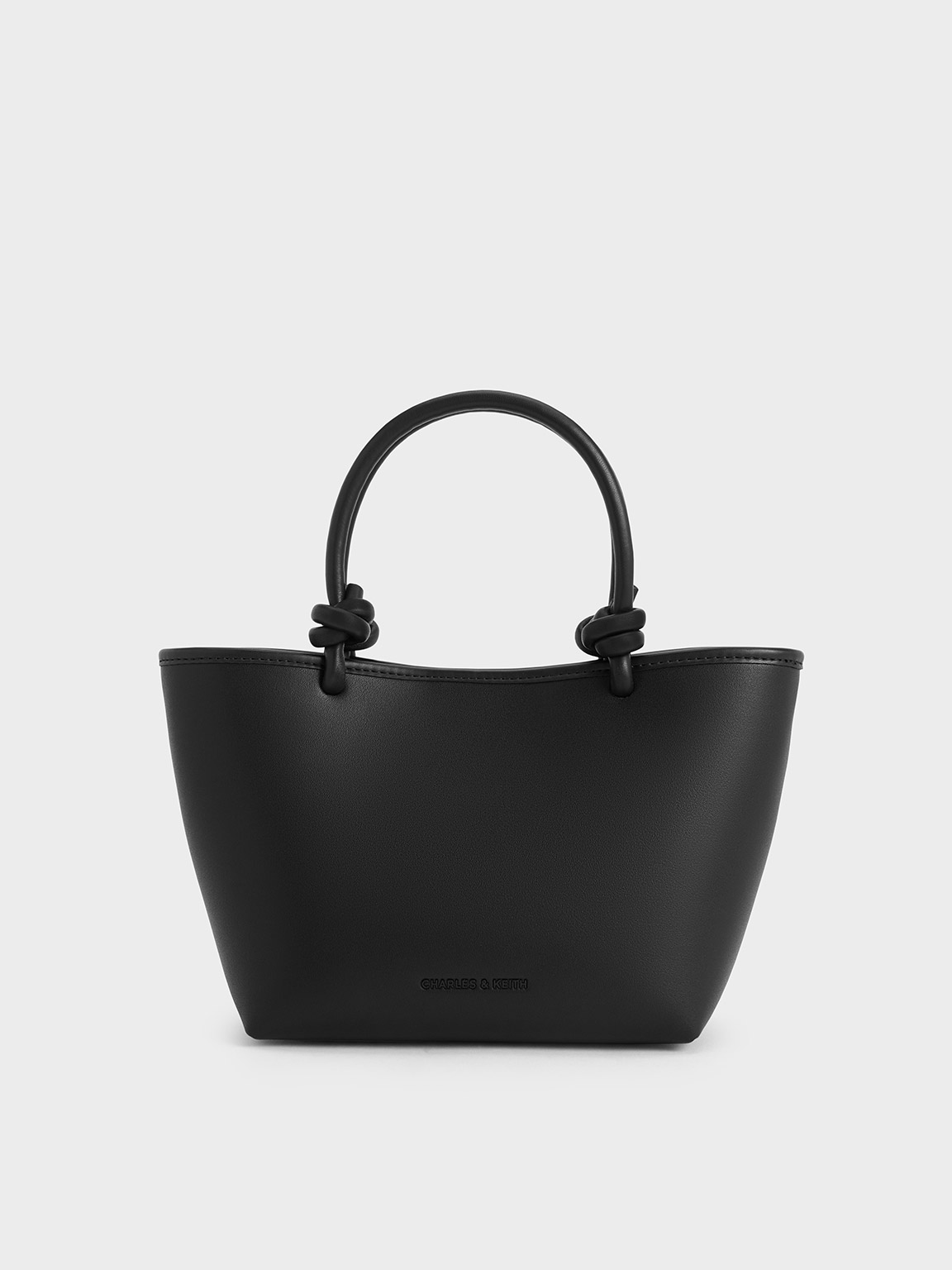 トートバッグ SABINE TOTE BAG Jt.Blk Sabine Knotted-Handle Tote Bag - CHARLES & KEITH IN