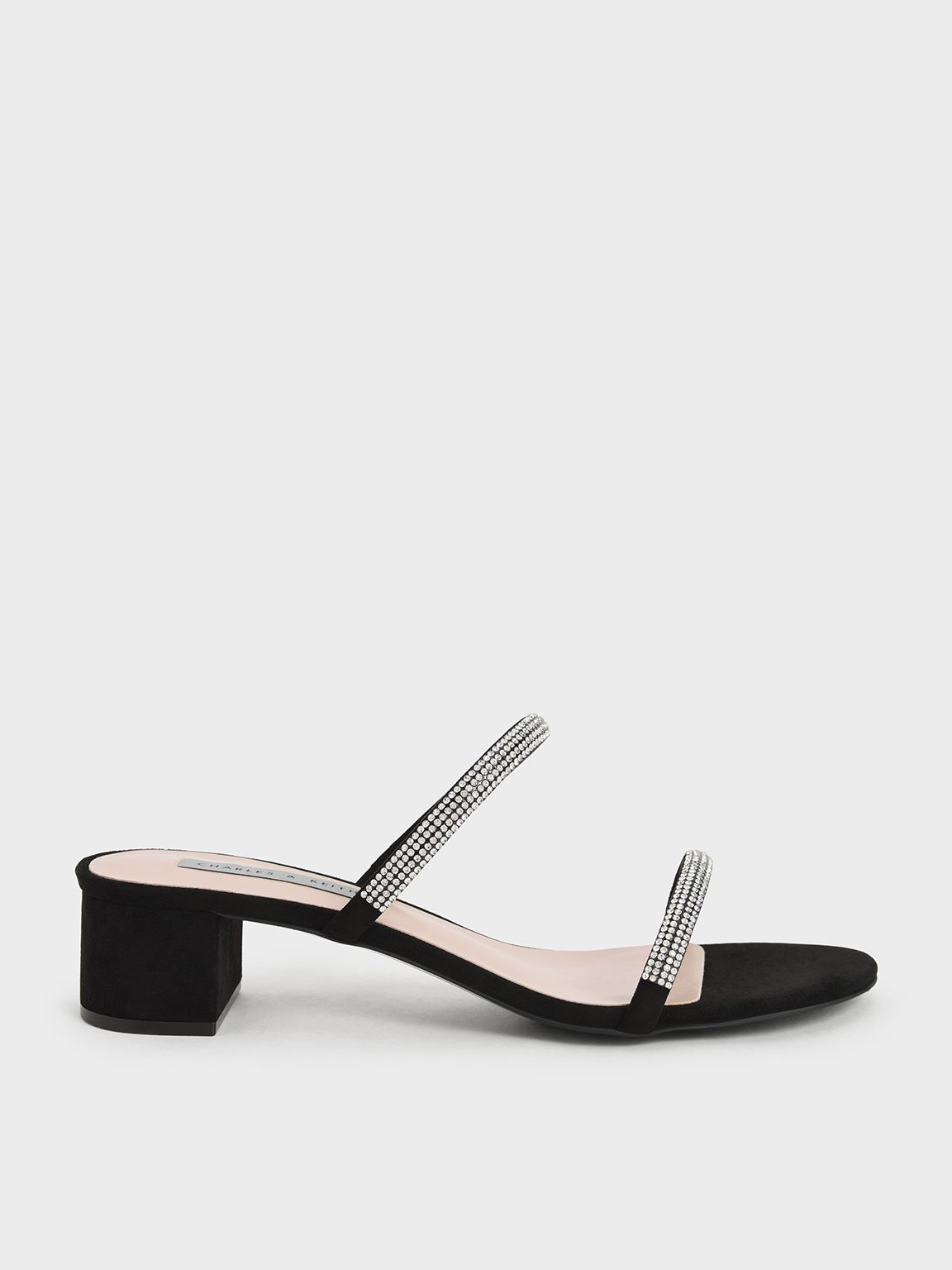Black strappy 2025 mule