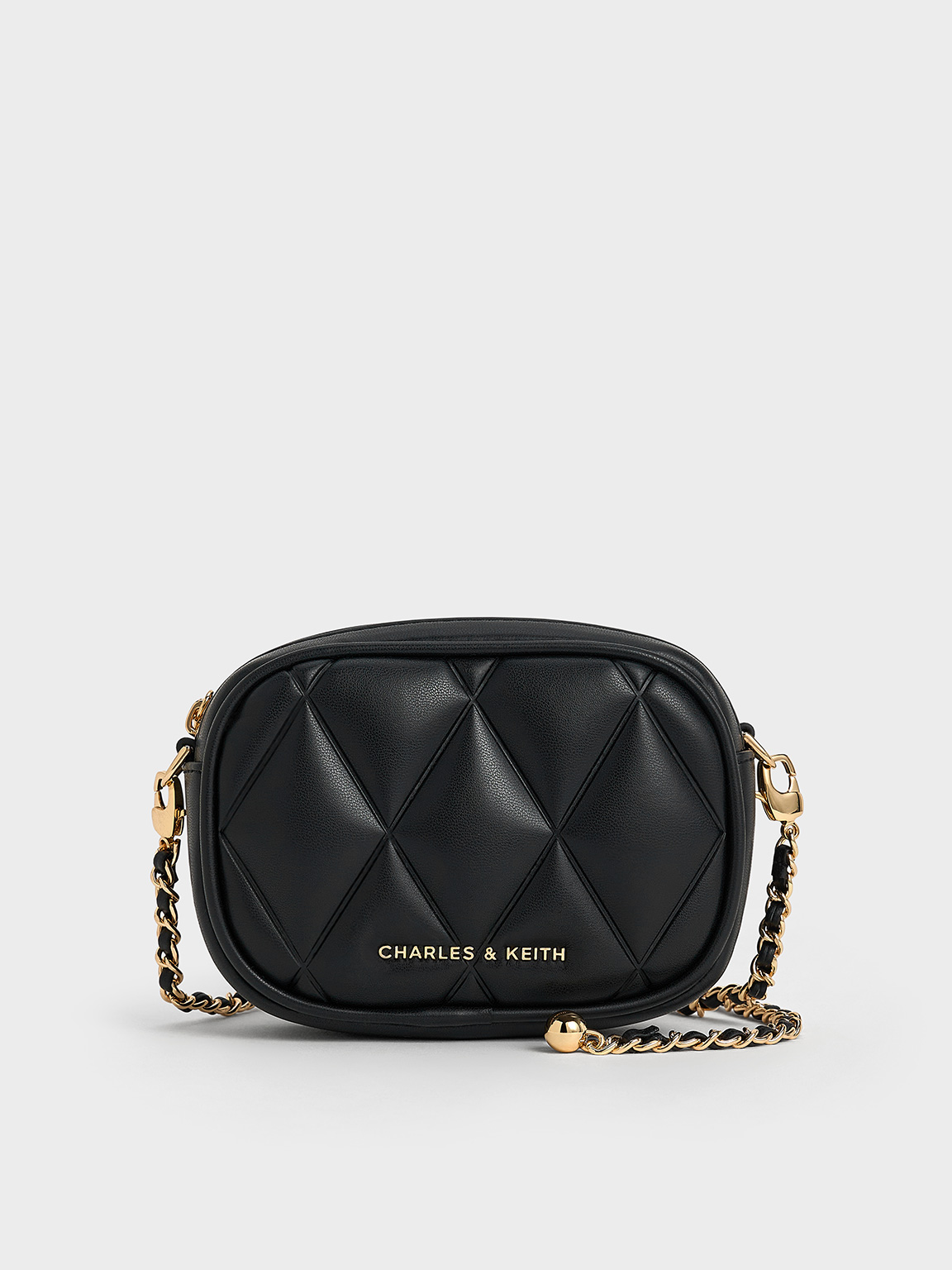 Arwen Quilted Mini Bag - Black - CHARLES & KEITH IN