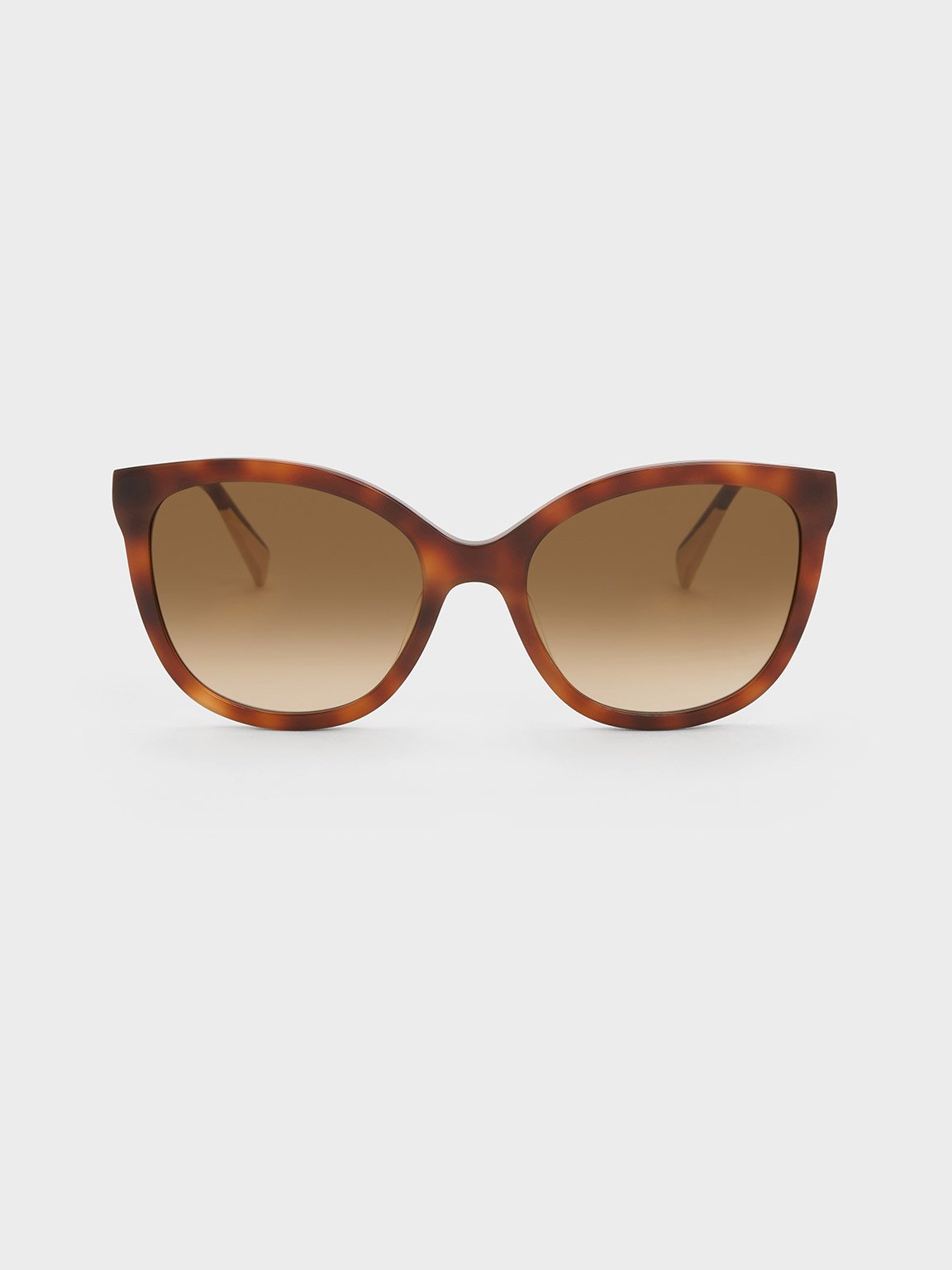Tortoiseshell Tortoiseshell Recycled Acetate Oval Sunglasses - T