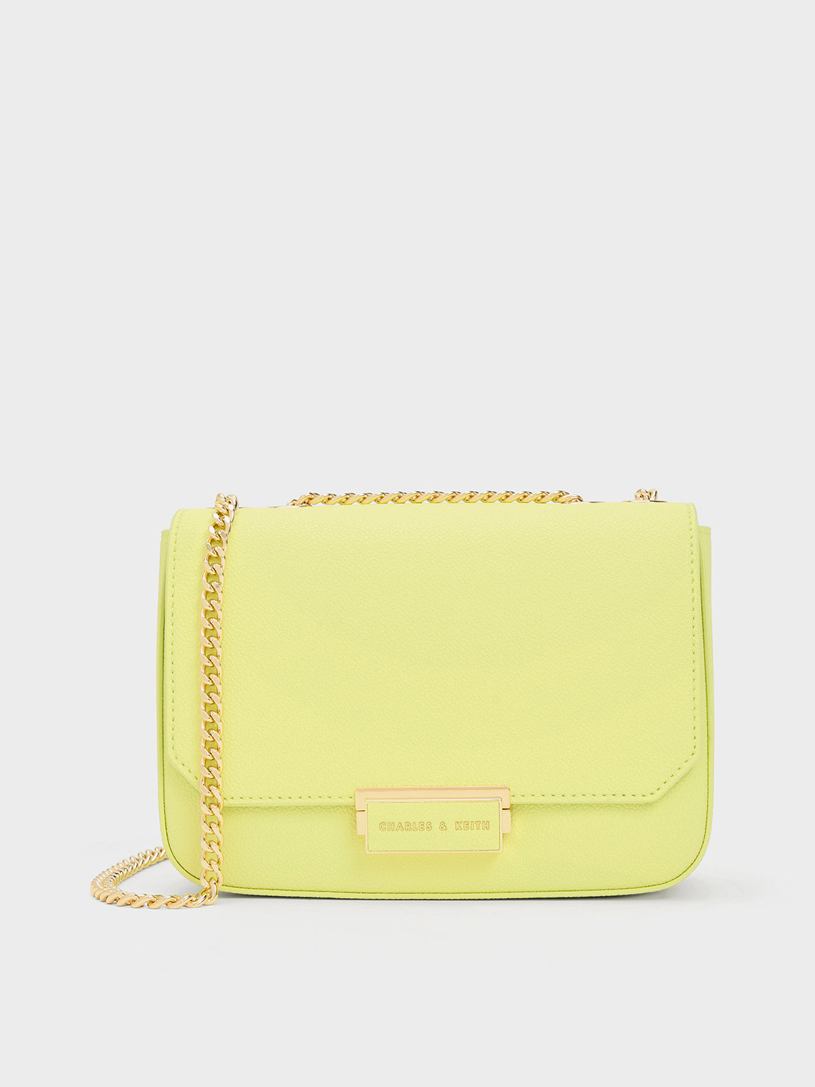 Butter Mini Sue Chain Strap Shoulder Bag CHARLES KEITH IN
