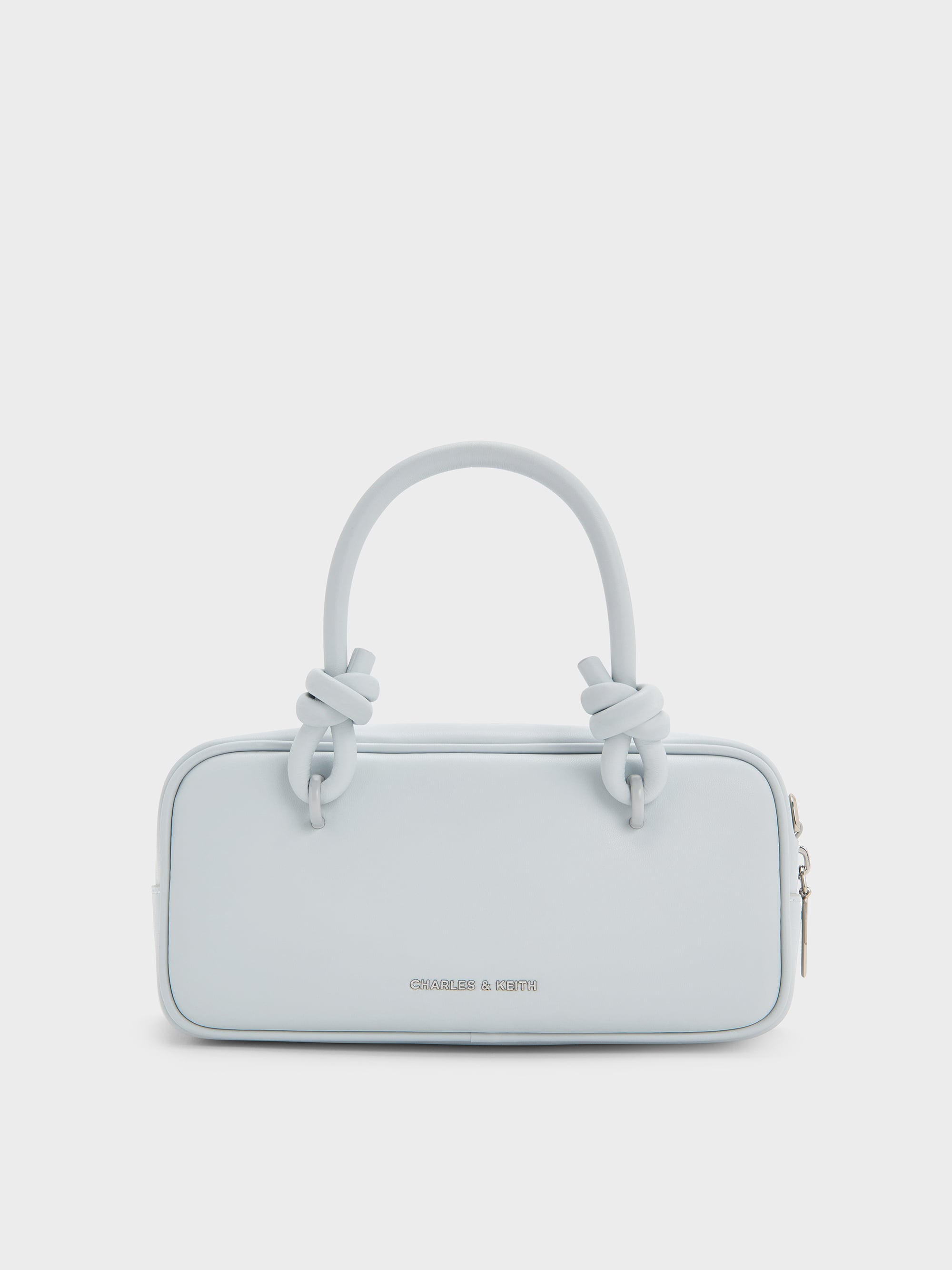 Sammie Knotted-Handle Boxy Bag - Sea Salt Blue - CHARLES & KEITH IN