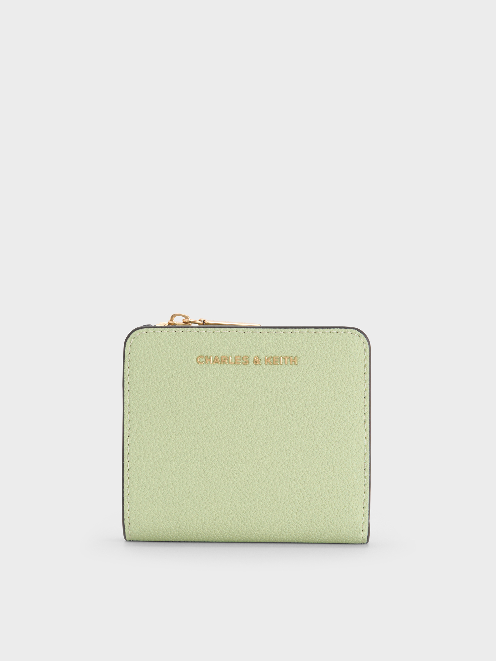 Keely Top Zip Small Wallet - Matcha Green - CHARLES & KEITH IN